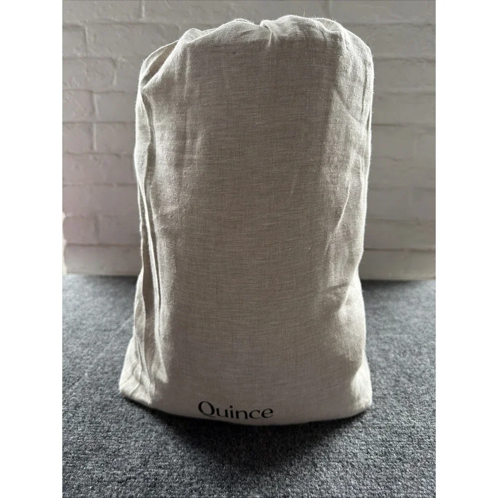 Quince European Linen Duvet Cover Set King/CK Sand Woven From 100% Flax. NWOT